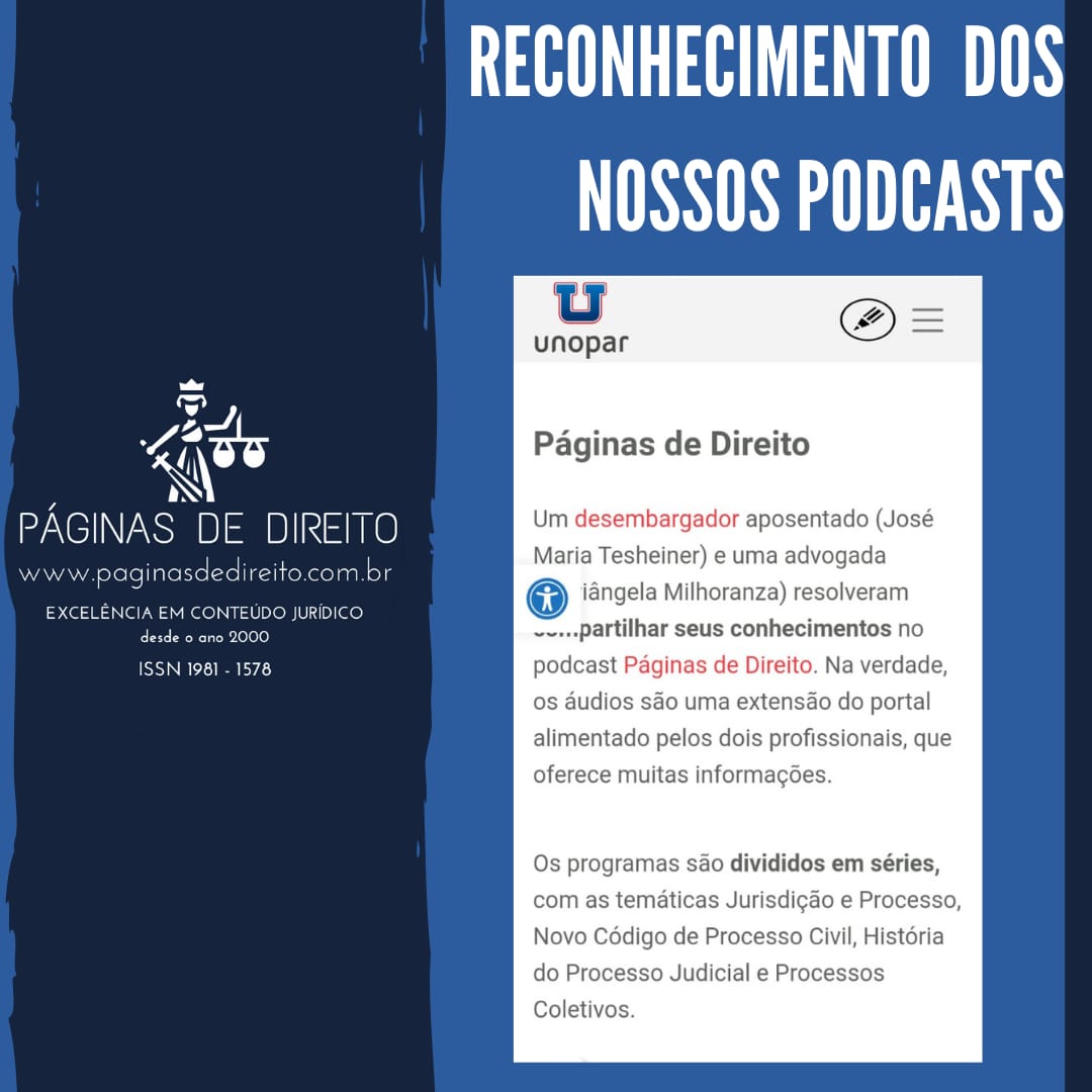 Todos os Artigos - O Site P&aacute;ginas de Direito foi criado pelo Professor Livre Docente pela Universidade Federal do Rio Grande do Sul, Desembargador Aposentado do Tribunal de Justi&ccedil;a do Rio Grande do Sul e ex Professor Titular do Mestrado e Doutorado da PUCRS