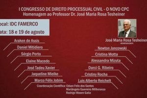 I Congresso de Direito Processual Civil - O Novo CPC - Homenagem ao Professor Jos&eacute; Maria Rosa Tesheiner - O Site P&aacute;ginas de Direito foi criado pelo Professor Livre Docente pela Universidade Federal do Rio Grande do Sul, Desembargador Aposentado do Tribunal de Justi&ccedil;a do Rio Grande do Sul e ex Professor Titular do Mestrado e Doutorado da PUCRS